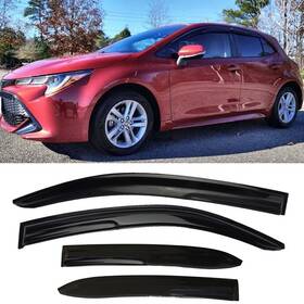 Juucely 414747454583 Side Car Window Visors Rain Guards For Toyota Corolla Hatchback 2019-2025 Sun