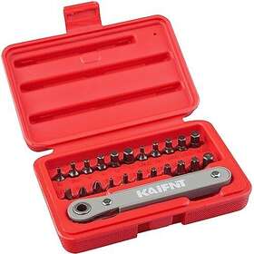 K451 Kaifnt 840052804511 Ultra Low Profile Screwdriver Bit Set With Mini Ratchet Wrench 1/4