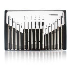Kalim 769390561880 Mini Precision Screwdriver Set 16 Pcs With Case Flat Head Phillips Hex Socket