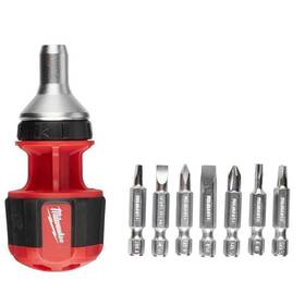 48-22-2330 Kapfhk 741001186514 For Milwaukee 8-in-1 Compact Ratcheting Multi-bit Screwdriver