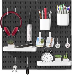 Db-003-4 Kayyuki Wh Pegboard Combination Kit 22 X22 Black