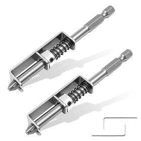 0902 Kcmosgi 2 Pcs Spring-loaded Screw Holder Bit Universal Screwdriver With Iron