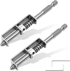 Thlsdt0902 Kcmosgi 2 Pcs Spring-loaded Screw Holder Bit Universal Screwdriver With Gripp