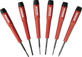 Keegan Tools 850027678030 6-piece Precision Handle Screwdriver Tool Set Eyeglass Repair Kit With Magnetic