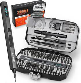 156-in-1 Kelin 744759723581 Precision Electric Screwdriver Set With Magnetic Bits