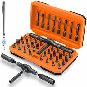 B0fxwcgx33 Kelin Magnetic Ratchet Screwdriver Set 43 In 1 T Handle Kit