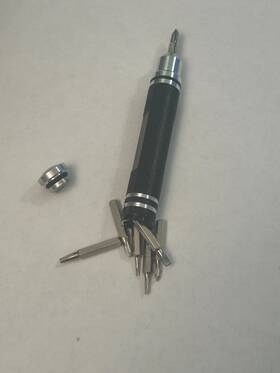 Kikkerland Design 612615055469 Torpedo Precision 8-in-1 Screwdriver Set
