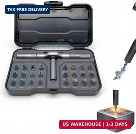 Kinevn 602978620770 Magnetic Ratchet Screwdriver Set Industrial Grade S2 Steel Precision R