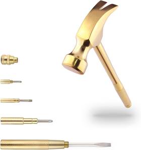 Kinobo 313109045033 Multifunction Hammer 6 In 1 With Slotted/flat Head Phillips Screwdriver Claw Ham