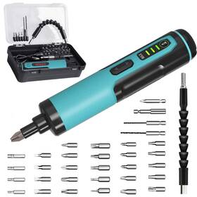Kiprim 782942415486 Electric Screwdriver 4v Rechargeable Adjustable Torque Cordless Gun