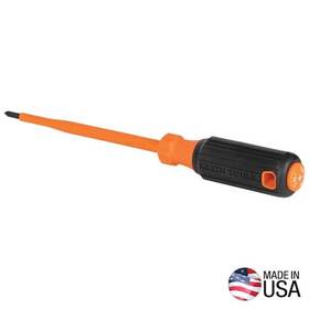Klein Tools 092644329166 Insulated Screwdriver #1 Phillips Tip 6 Inch Round Shank