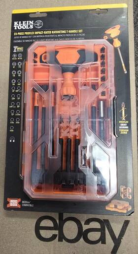 Klein Tools 092644338045 33804 Proflex Ratcheting 23pc T-handle Set Same Day Ship
