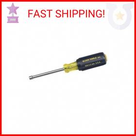 Klein Tools 092644651632 630-4.5mm 4.5 Mm Nut Driver With 3-inch Hollow Shaft And Cushion Gri