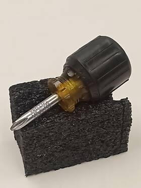 Klein Tools 092644850325 Vtg M And Sons 603 1 1/4 Phillips Stubby Screwdriver Cushion Grip Lic 7 Usa