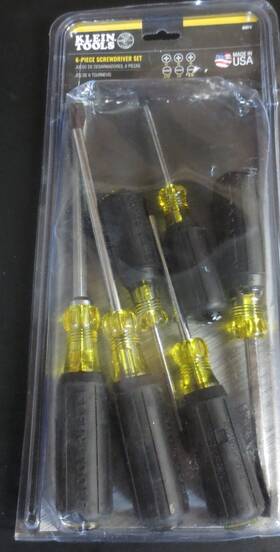 Klein Tools 092644850745 Cushion-grip Screwdriver Set 6 Pc - 85074