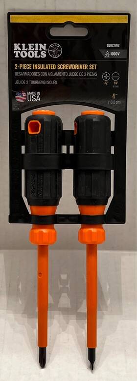 85072ins Klein Tools 092644851346 1000v - 2-piece Insulated Screwdriver Set New