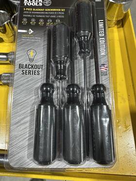 Klein Tools 092644851476 5 Piece Blackout Series Screwdriver Set - Usa Made