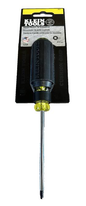 Klein Tools 092644851629 Square Recess Tip Screwdriver #1 Model # 661 New