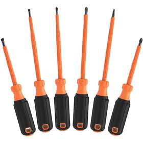 Klein Tools 313055336377 Screwdriver Set 1000-volt Insulated 6-piece New Free Shipping