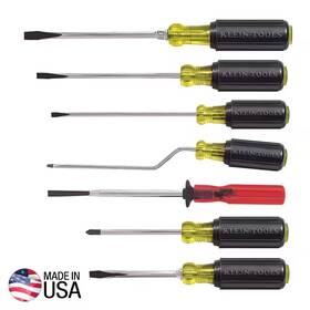 Klein Tools 313084536557 Screwdriver Set Multi Application Phillips Flathead 7-piece