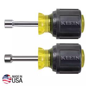 Klein Tools 313096121147 2-piece Stubby Magnetic Tip Nut Driver Set- Cushion Grip Handles Klein Tools 313096121147 2-piece Stubby Magnetic Tip Nut Driver Set- Cushion Grip Handles