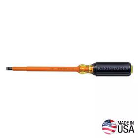 Klein Tools 313105682614 5/16 Inch Insulated Cabinet-tip Flat Head Screwdriver With 7 Round Shank- Cus Klein Tools 313105682614 5/16 Inch Insulated Cabinet-tip Flat Head Screwdriver With 7 Round Shank- Cus