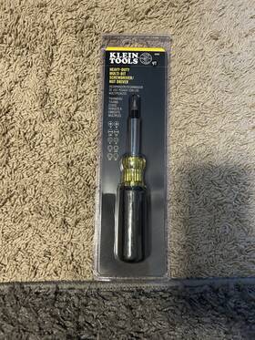 32597 Klein Tools Heavy-duty Multi-bit Screwdriver Nut Driver Black/yellow