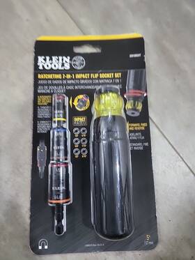 32910rcht Klein Tools 7-in-1 Impact Rated Flip Socket Set With Ratcheting Handle