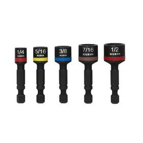 32925s Klein Tools Magnetic Power Nut Setters 2-inch Shaft 5 Pc