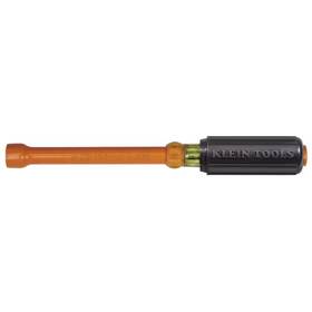 Klein Tools 445029140130 9/16 Inch Insulated Nut Driver With 6 Hollow Shaft- Cushion Grip Handle