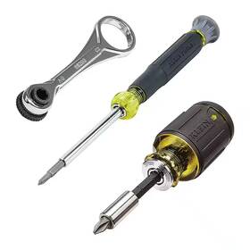 Klein Tools 445042523507 Multi-bit Screwdriver And Mini Ratchet Tool Set 3-piece