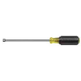 Klein Tools 445045213269 1/4 Inch Magnetic Tip Nut Driver With 6 Hollow Shaft- Cushion Grip Handle