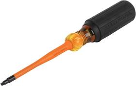 6944ins Klein Tools Insulated Screwdriver 1000v Slim Profile Tip #2 Square Wit