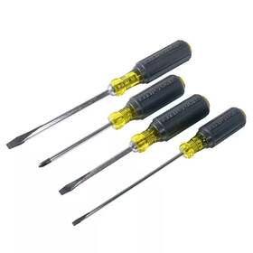 Klein Tools 726084430235 4-piece Assorted Screwdriver Set- Cushion Grip Handles
