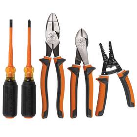 Klein Tools B088v99qgg 94130 1000v Insulated Screwdriver Tool Set Made In Usa 2 Phillips