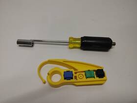 Vdv100-001 Klein Tools Vdv312-012 Lot Of 1 F-connector Screwdriver And Radial Stripper