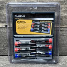 253968 Klutch Professional 6 Piece Precision Screwdriver Set With Case - New