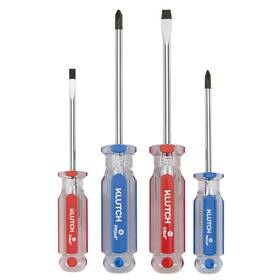 5689599 Klutch 4-pc. Set Of Assorted Screwdrivers With Acetate Handles