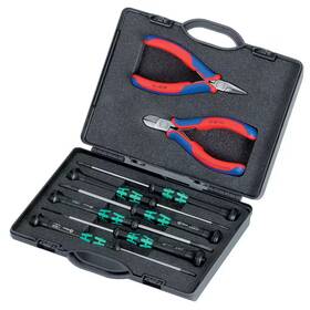 Knipex 445057111140 8-piece Electronics Tool Set Esd In Plastic Case With Molded Foam