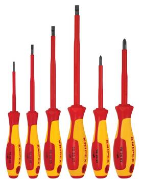Knipex 843221010270 Tools 9k 98 33 Us 6 Pc Screwdriver Set 1000v Insulated