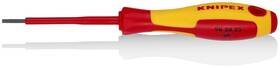 982025 Knipex 843221017385 Slotted Screwdriver 3 Inch 1000v Insulated 3/32 Tip