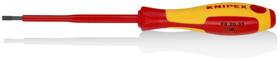 982035 Knipex 843221017392 Slotted Screwdriver 4 Inch -1000v Insulated 1/8 Tip