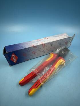 9518225 Knipex Vde Insulated Stepcut Xl Cable Shears 225 Mm Multigrip Handle