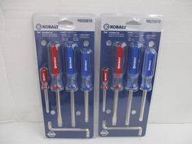 Kobalt 076812105660 2 Pack New 5pc Screwdriver Set Slotted/philips/offset