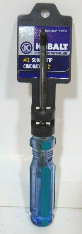 Kobalt 076812501417 #2 Square Tip Screwdriver Home Repair Special Access Screw Nos New