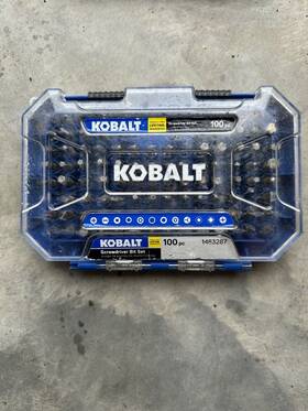 1483287 Kobalt 101464 Screwdriver Bit Set Hex 100-piece Item