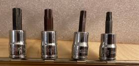 22363 Kobalt Set 4 Piece 3/8 Inch Drive Torx Bits T30 T40 T45 And T50 Usa