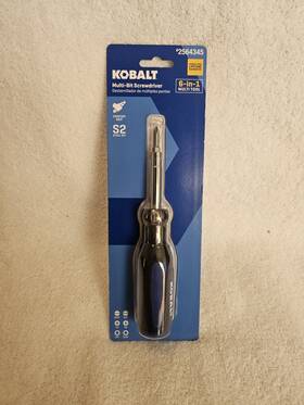 2564345 Kobalt # Multi-bay Screwdriver 6-in-1 Multi Tool Set Chrome Plated Nip