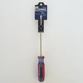 202434 Kobalt 3/16inch Flat Tip X 6inch Screwdriver Slotted Usa Made Lifetime Warranty