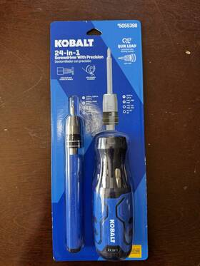 67155 Kobalt Plastic Handle Combination Tip Multi-bit Screwdriver Set Sold Out Rare